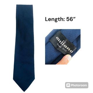 Millano Pure Silk Blue Necktie for Men 56in.