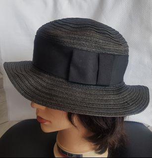 Milsa Black Straw Hat