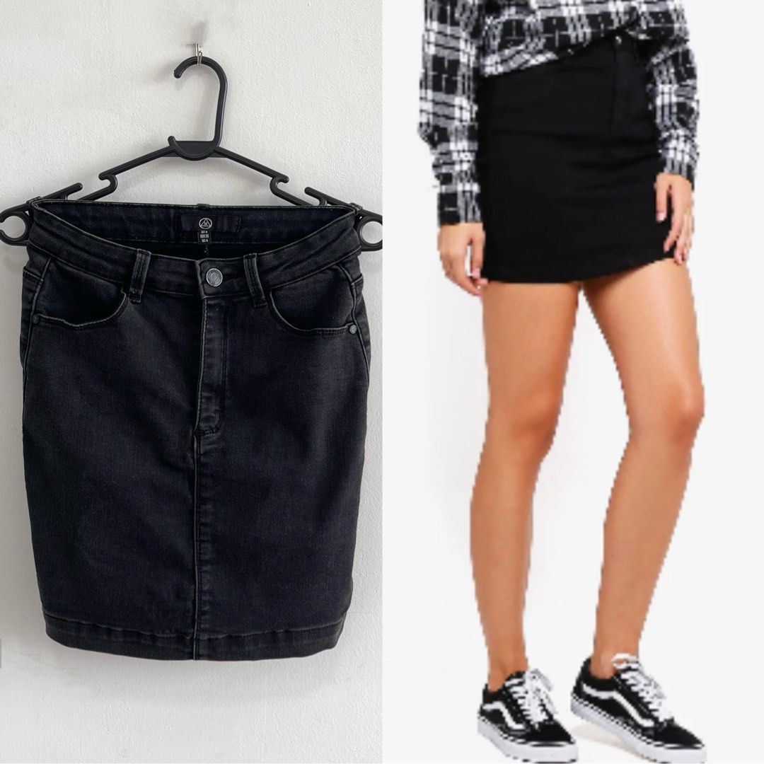 Denim mini skirt missguided store