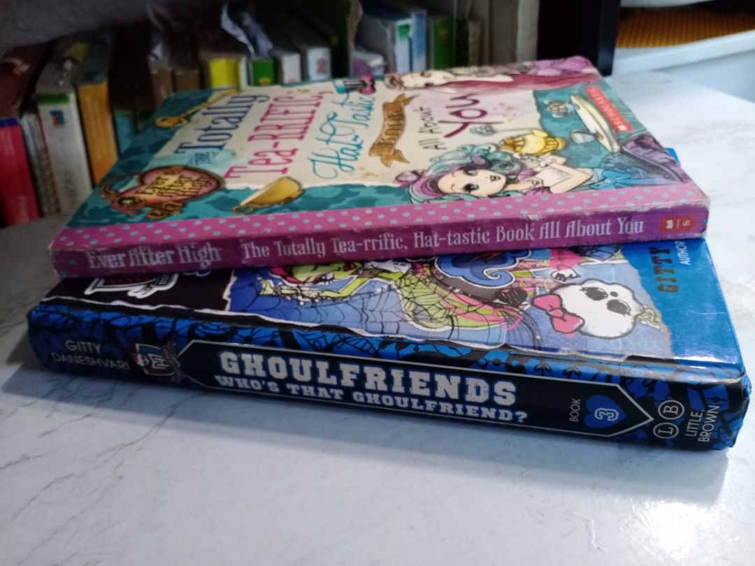 Monster High and Ever After High books (Category: Children's Books) located in Makati City. Submitted by decluttering_stuff101 (Listing ID 1301335521, Image 2). Description: 100 each.