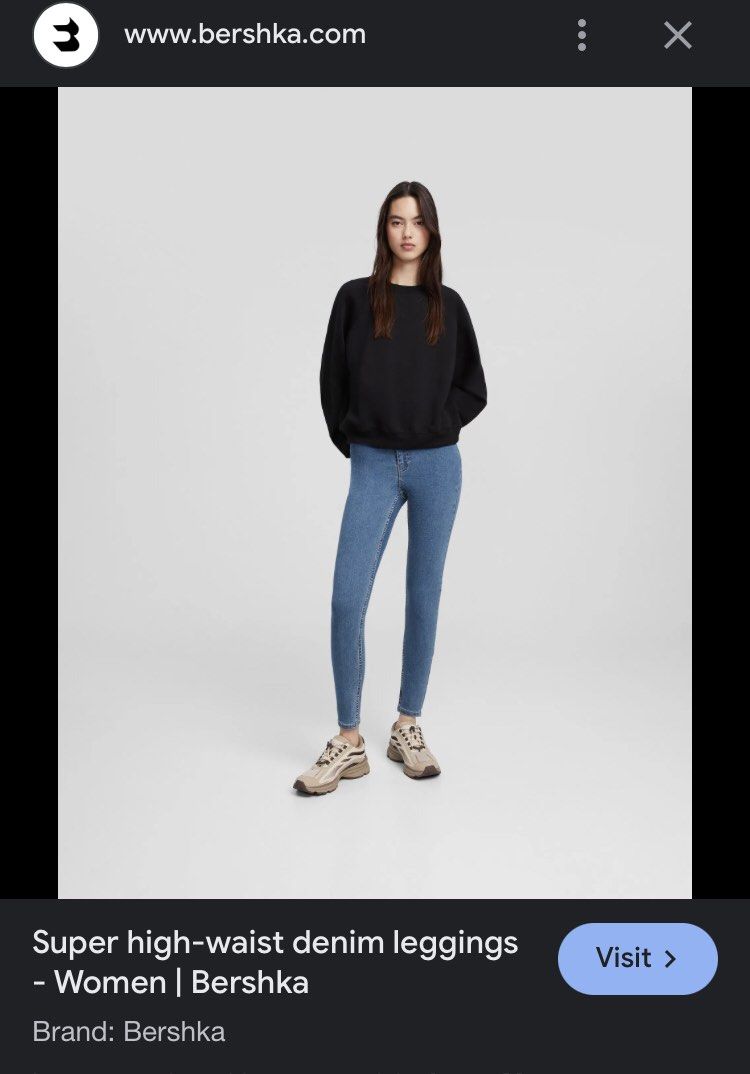 Bershka jegging high waist top