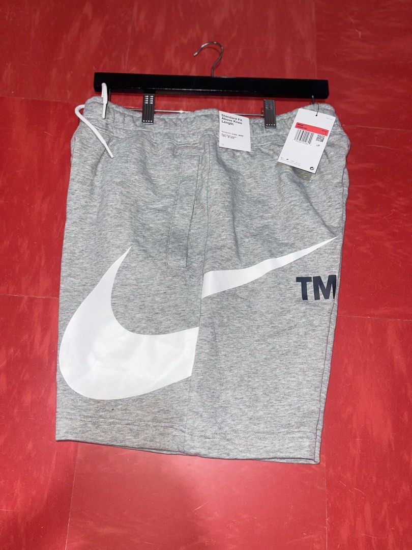 gray nike sweatshorts