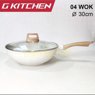 Non Stick Pan - Wok (30cm) | Ceramic Cooking Wok | Kitchenware per piece & per set