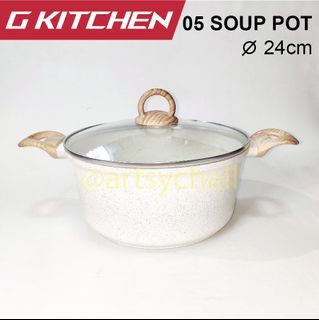 Non Stick Pot - Soup Pot (24cm) | Ceramic Cooking Pot | Kitchenware per piece & per set