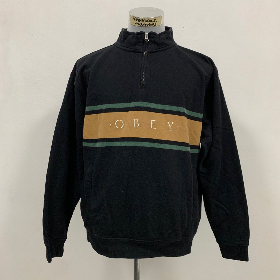 Obey gaze mock neck zip discount