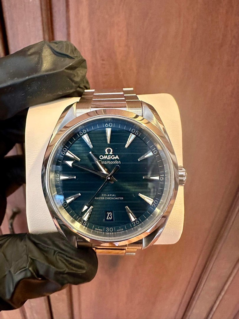 Omega Seamaster Aqua Terra Blue Men s Fashion Watches Accessories Watches on Carousell
