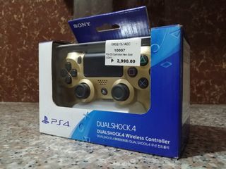 Original Dualshock 4 Gold (V2) PS4 Controller CiB