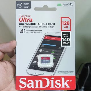 Original SanDisk Ultra A1 128GB Micro SD Card