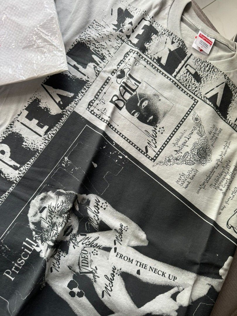 Supreme newspaper shirt on sale