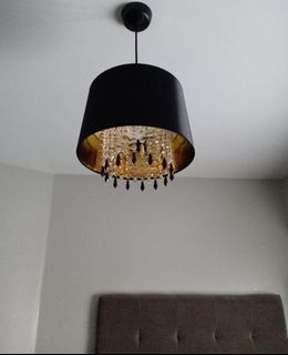 Pendant  lamp shade with  beads