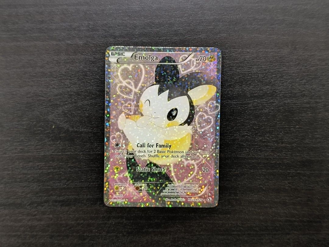 Pokemon Emolga RC23/RC25 Full Art, Hobbies & Toys, Toys & Games on Carousell