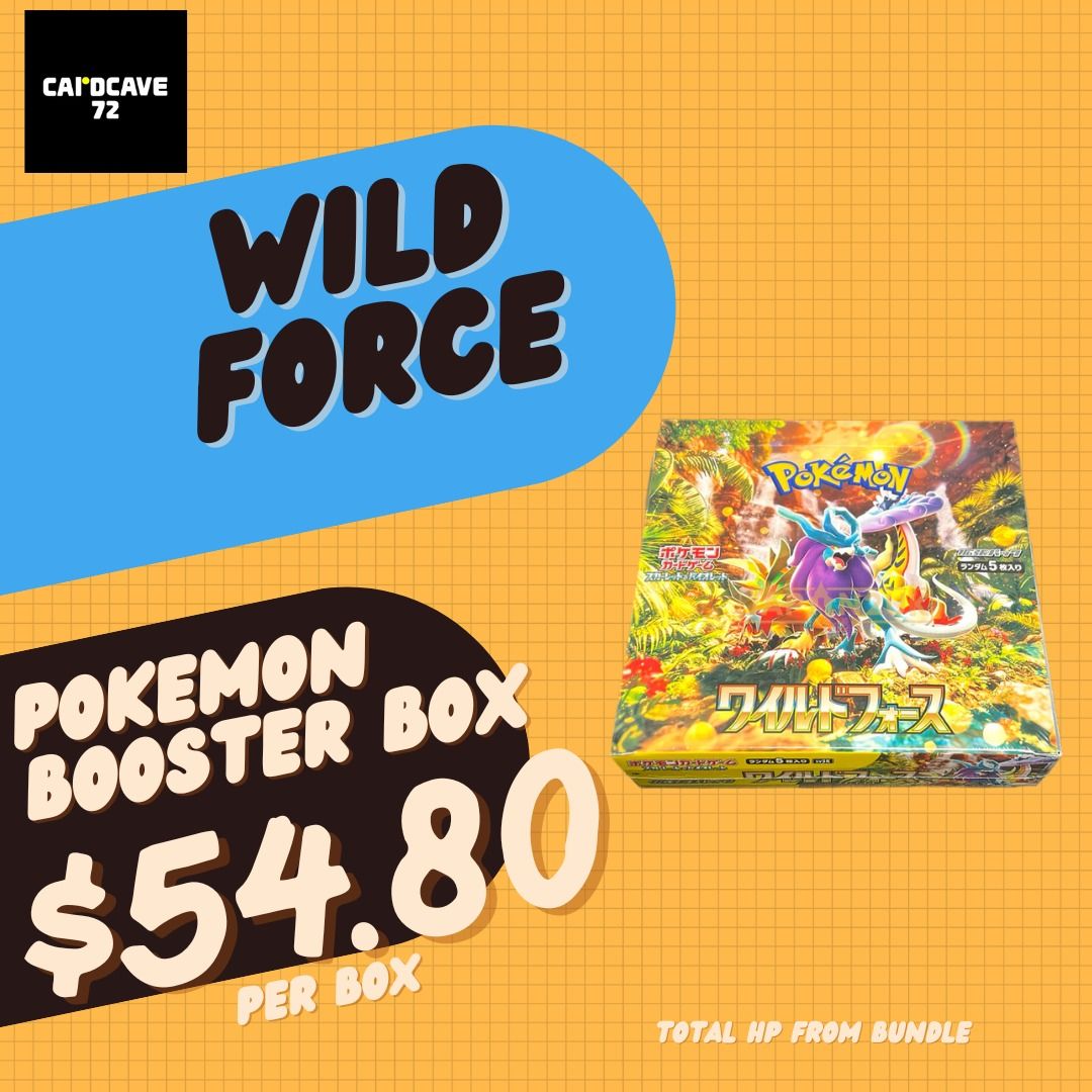 pokemon wild force booster box Pokmon TCG Scarlet & Violet: SV5K {Japanese}  Bison's Games LLC Wugtrio shifts type as Tera Pokmon ex Pokemon Scarlet & Violet Japanese