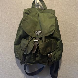 Prada Nylon Green Backpack
