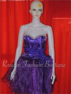 Purple cocktail dress