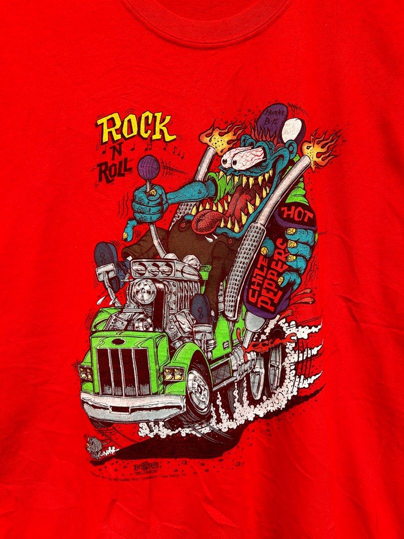 SANTIN Mens Lowbrow T-Shirts CP Weirdo Hotrod Kustom Kulture Rat Fink Rockabilly Black S 120274798 - Foto 2