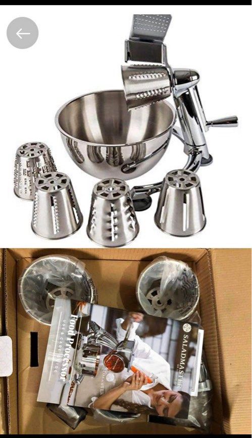 Salad Master Food Processor (Category: Cookware & Accessories) located in Bacolod City. Submitted by pleasehelpmedeclutterhaha (Listing ID 1301382007, Image 3). Description: slightly negotiable srp 48,000.
