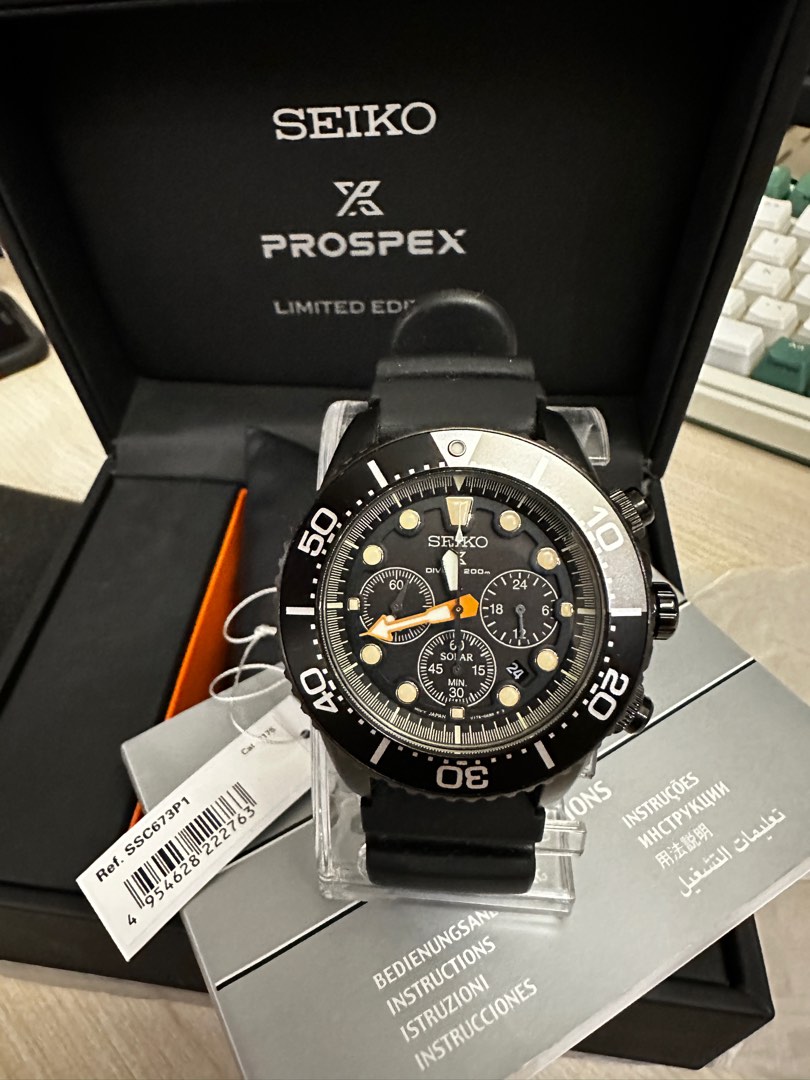 Seiko Prospex SSC673P1 Black Series Men s Fashion Watches Accessories Watches on Carousell