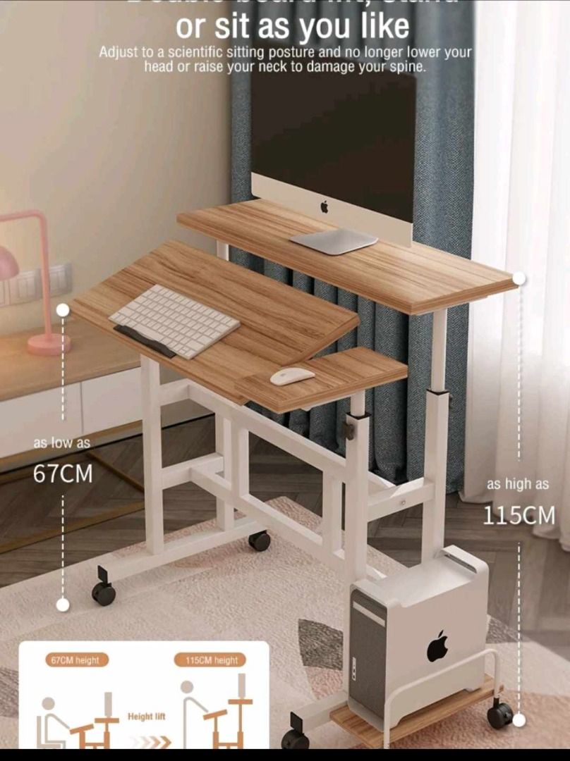 SKU1224 LIGHTNING TABLE BLACK & BROWN, Furniture & Home Living, Office ...