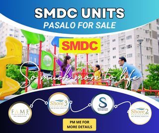 SMDC UNITS FOR SALE PASALO