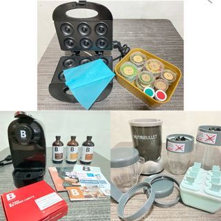 [RUSH!] SUMMER BUSINESS PACKAGE: Mini Donut Maker, Juicer Blender, Coffee Maker (with sprinkles, syrups, coffee capsules, etc)