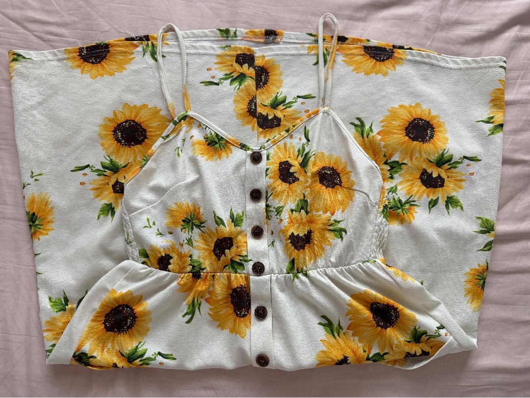 Sunflower Sun Dress Women s Fashion Dresses Sets Dresses on Carousell