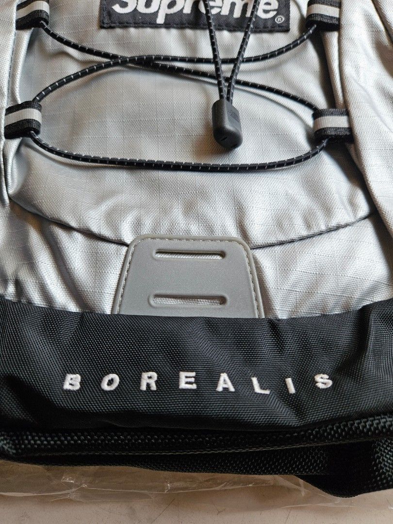Supreme the north face metallic borealis backpack silver cheap
