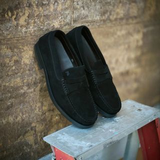 TOD'S suede black classic loafers