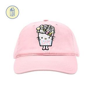 Tokidoki X Hello Kitty Popcorn Kitty Dad Hat | Pink Kawaii Baseball Cap| Authentic Sanrio Embroidery 90’s