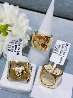 Unisex Japan Gold k18 rings