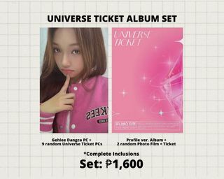 Universe Ticket Album Set with Gehlee Photocard