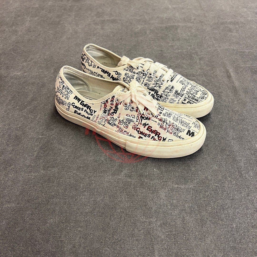 USED COMME des GARCONS VANS OG AUTHENTIC LX GRAFFITI US9 Carousell