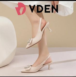 Vden pointed stiletto heels (2in) with buckle back straps