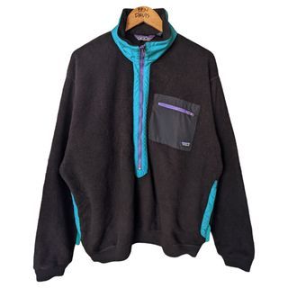 Vintage 80s Patagonia 3/4 Zip Fleece Jacket