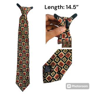 Vintage Print Necktie for Men 14.5in.