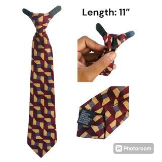 Vintage Print Necktie for Men 11in.