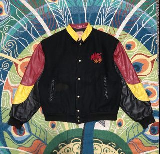 Vintage usa 1980's mactools racing 🏁, Leather wool material, Varsity jacket