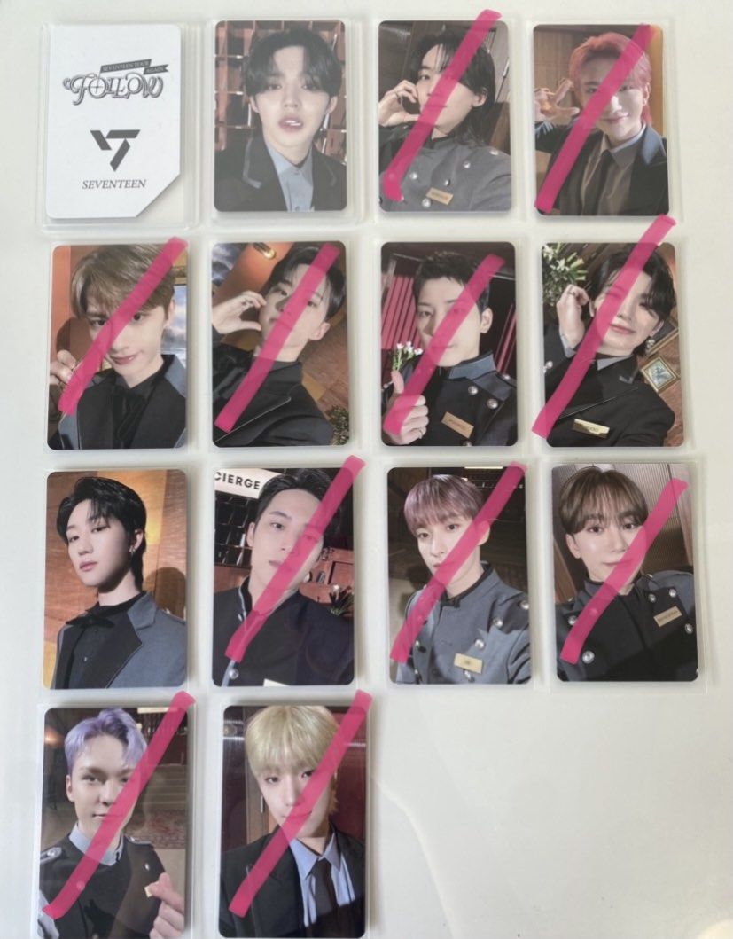 WTS WTT SVT Seventeen Follow Again Carat Zone PC Photocard Jeonghan Joshua  Jun Hoshi Wonwoo Woozi The8 Mingyu DK Seungkwan Vernon Dino