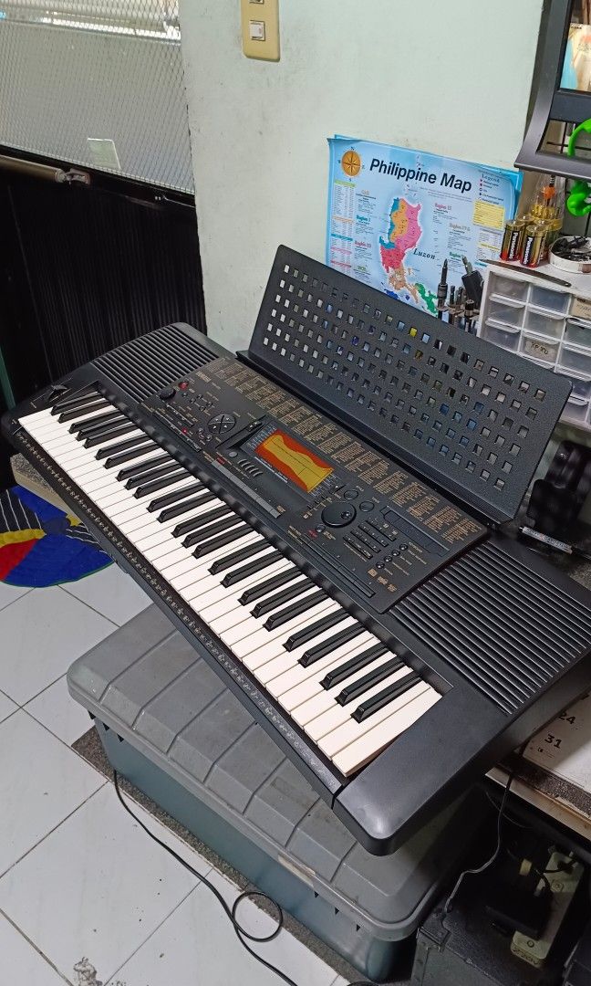 Yamaha psr620 keyboard piano (Category: Musical Instruments) located in Paranaque City. Submitted by yourhonorvoy (Listing ID 1301381644, Image 3). Description: 🤩🤩🤩 Yamaha psr620 keyboard 7.5k only With adapter(auto volt) With lyric stand 😭Issue😭 LCD Yung lang, LAHAT Gumagana Ng maayos. 🤩Fresh internal parts 🤩Ganda Ng tunog Neto (esp bass) 🤩Touch response 🤩Built in sustain 👍Payment thru cash, bank transfer or gcash 🚚We do shipping👍via