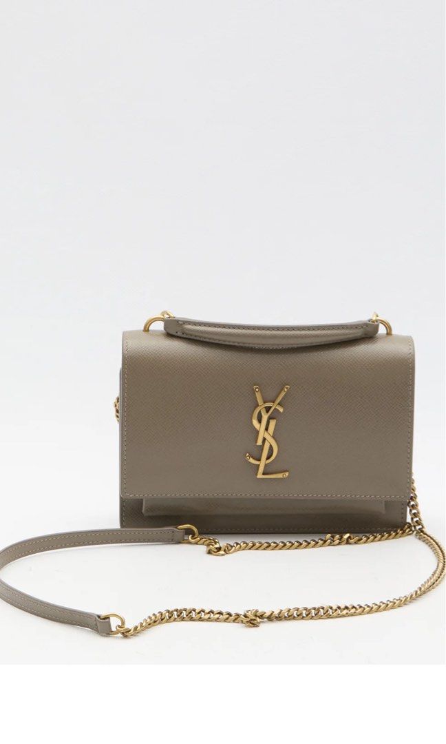 YSL Sunset Chain Wallet Nude