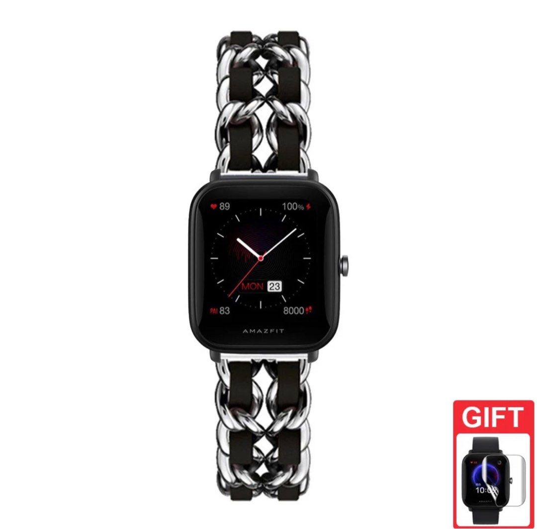 20mm Strap Bracelet Stainless Steel for Xiaomi Amazfit Bip U Pro Bip S Lite GTS 3 GTS 2 Mini GTR 42mm Women s Fashion Watches Accessories Watches on Carousell
