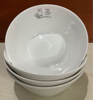 A4 Miffy Dick Bruna 1953 2010 Lawson White Soup Bowl with Backstamp 6” x 2.5” inches, 5pcs available - P199.00 each