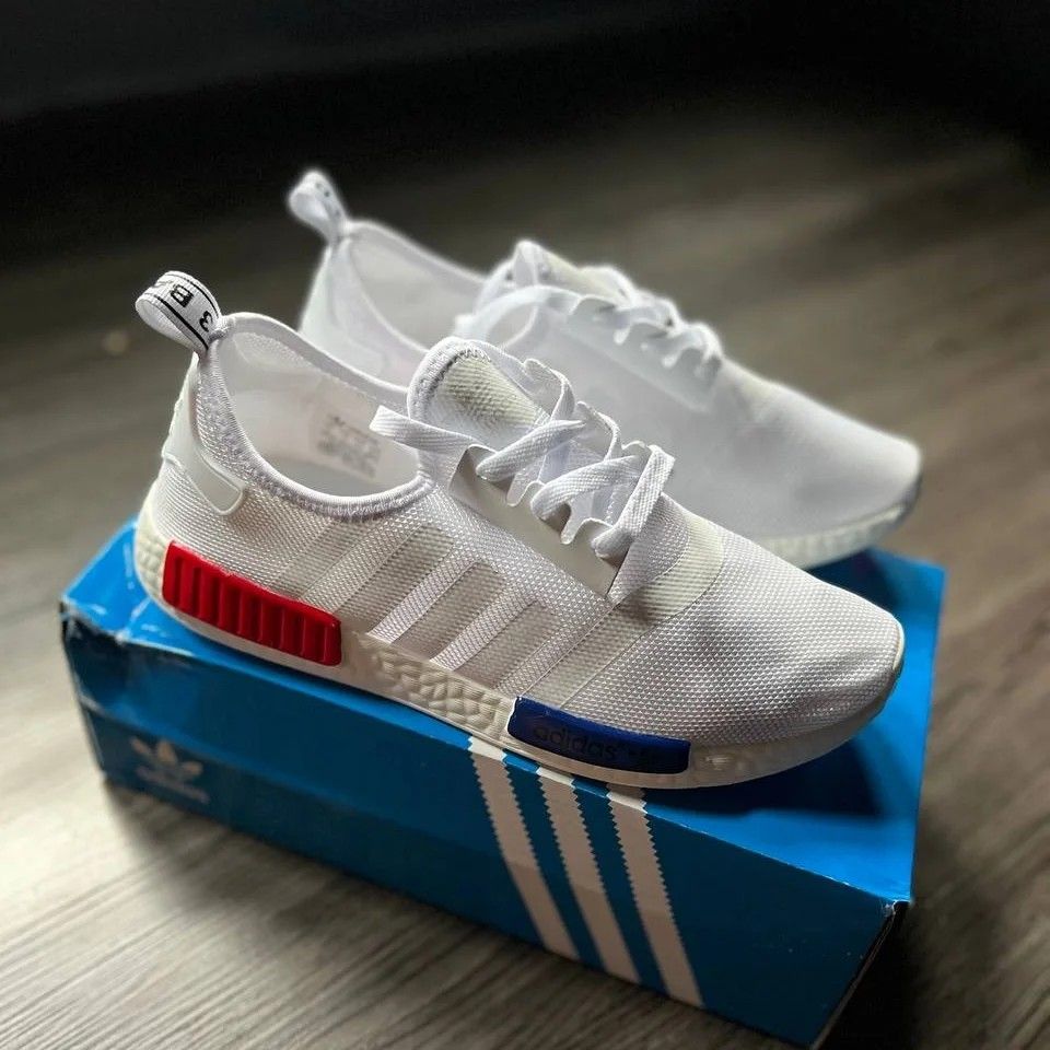 Adidas nmd white saiz 41 45 Men s Fashion Footwear Sneakers on Carousell