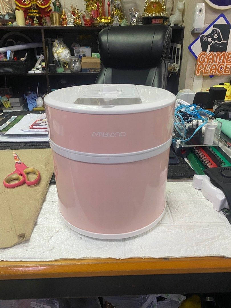 Ambiano Pink Home Ice Cream Maker 1.5L TV Home Appliances Kitchen Appliances Ice cream Makers on Carousell