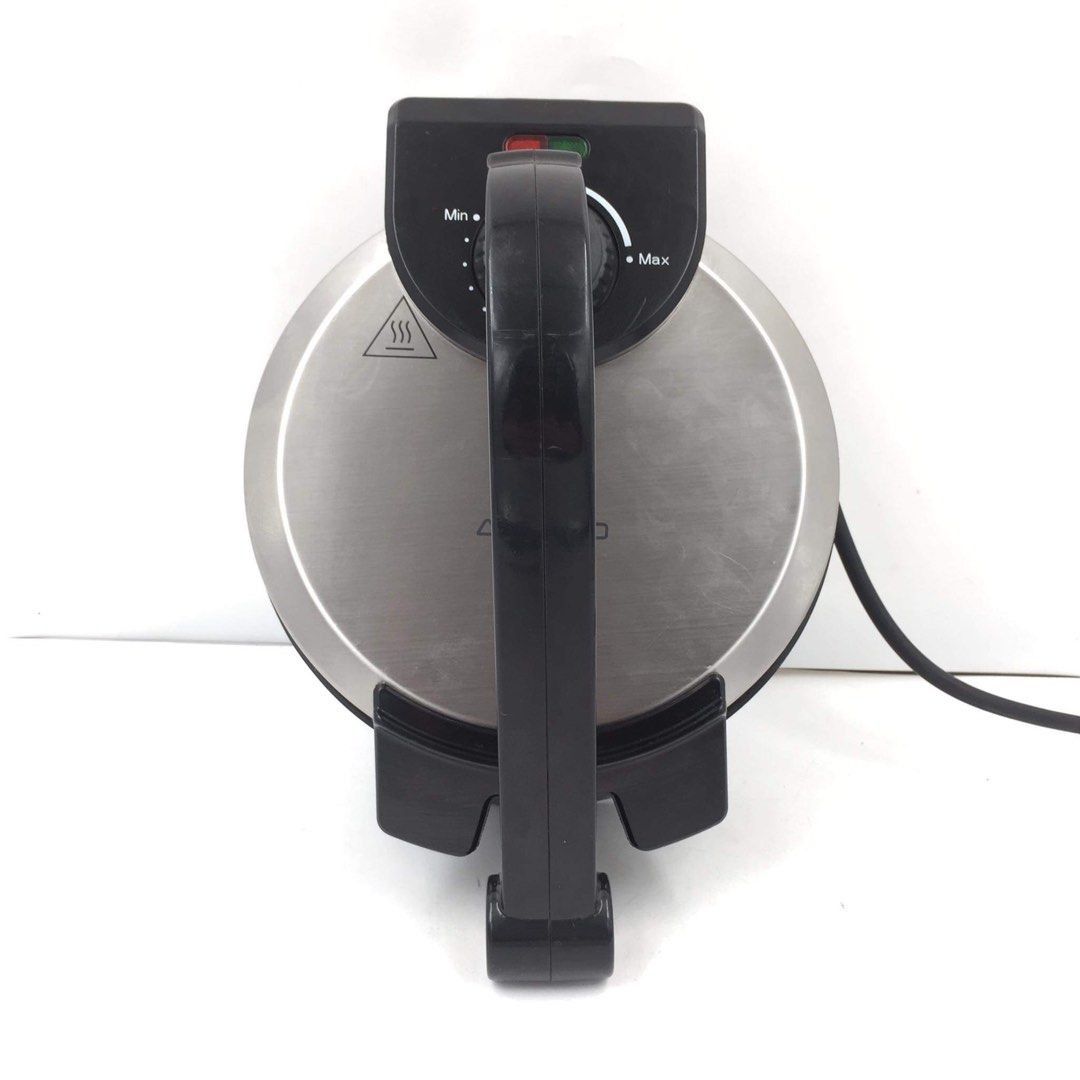 AMBIANO Roti Maker Kitchen (Category: Breadmakers) located in Pasay City. Submitted by enrico_appliances (Listing ID 1306078248, Image 1). Description: Description: -Power Rating: 220-240V ~ 50-60Hz / 900 Watts -Material: Made of stainless steel with cover for the plates -Designed and finished with low energy consumption -Good for making perfectly round and well-cooked Rotis -Equipped with handle to press the plates together NOTE: Item has minima