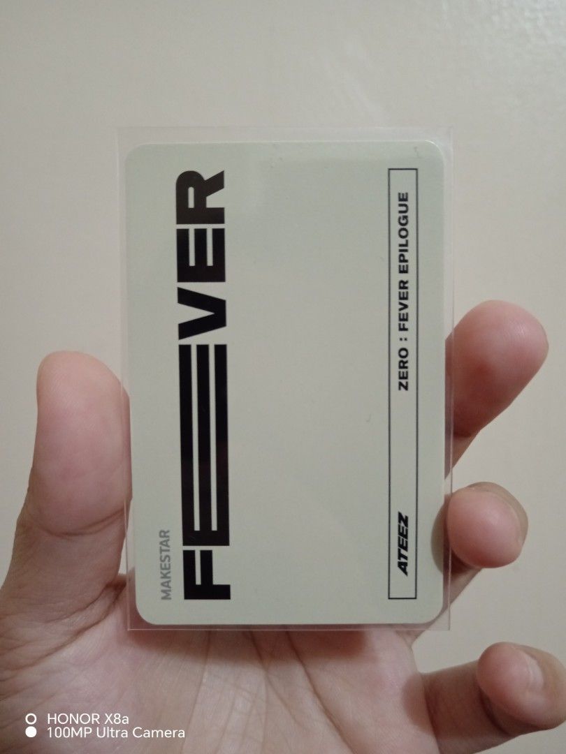 Ateez San Makestar Zero Fevee Epilogue PC (Category: K-Wave Merchandise) located in Paranaque City. Submitted by klinateez (Listing ID 1306052855, Image 2). Description: WTS | LFB Ateez San Makestar Zero Fever Epilogue Php 300 + sf ° mint condition ° payo ° mop: gcash ° mod: lalamove/ggx/jnt.
