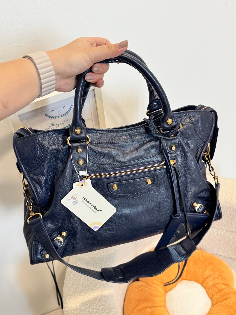 Balenciaga city navy blue new arrivals