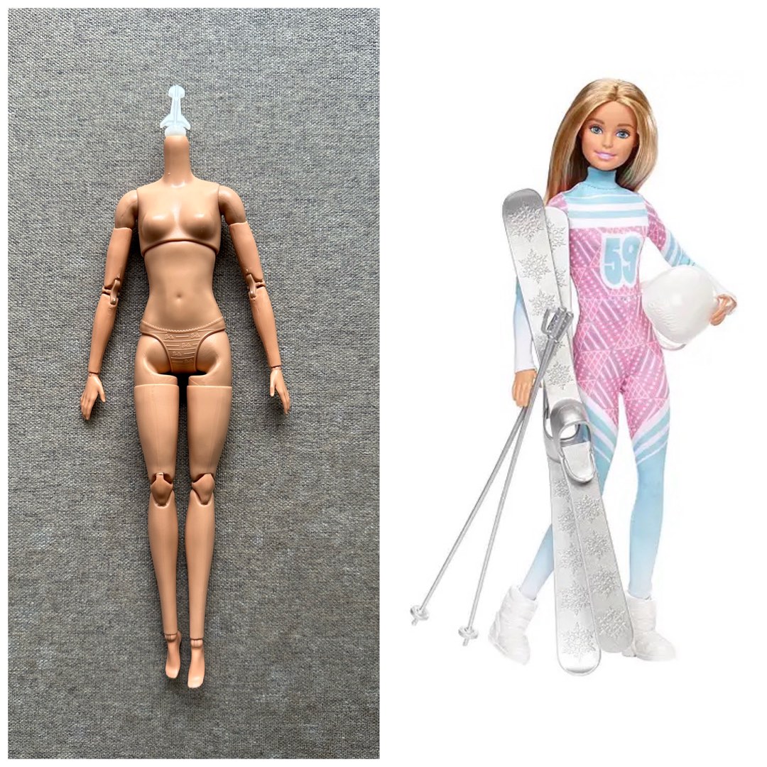 Barbie Made to Move MTM Skier Pink Passport Hobbies Toys Toys Games on Carousell