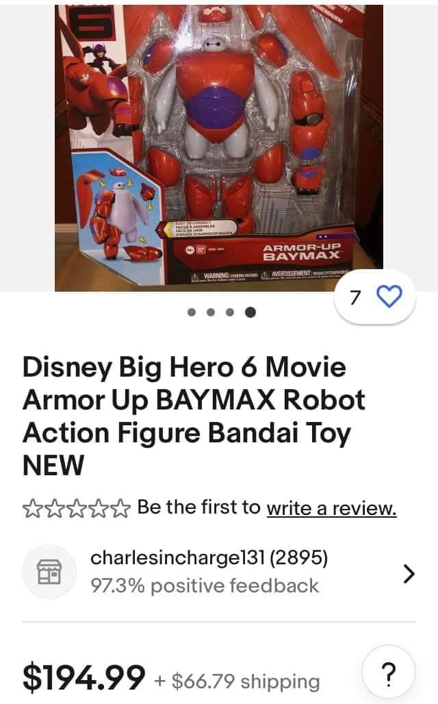 Baymax robot (Category: Figurines & Statues) located in Pasig City. Submitted by mick650 (Listing ID 1306157888, Image 3). Description: Disney Big Hero 6 Movie Armor Up BAYMAX Robot Action Figure Bandai Toy.