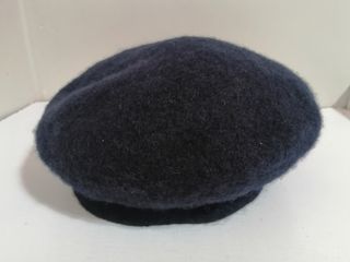 Black Bluish Beret Hat