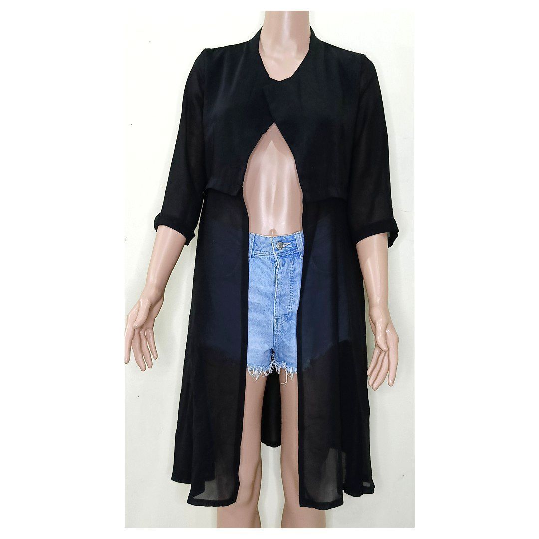 Cardigan chiffon top